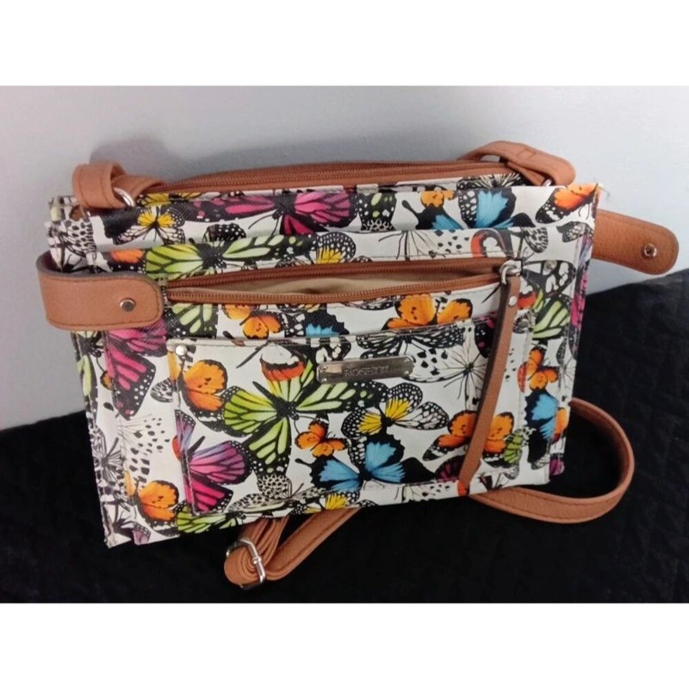 Rosetti Butterfly Graphic Print Crossbody Bag - Size One Size